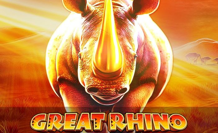 Logo of Great Rhino, a slot machine from Pragmatic Play the free demo of which can be played on games-gettoplay.com