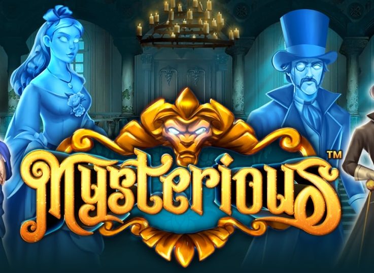 The logo of Mysterious, a Gothic horror slot that is available for free on games-gettoplay.com